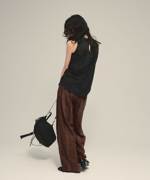 eL(エル)の「【eL】Made in India Cut Work Sleeveless Blouse/699069(シャツ/ブラウス・レディース・ブラック/オフホワイト・FREE)」の10枚目の写真