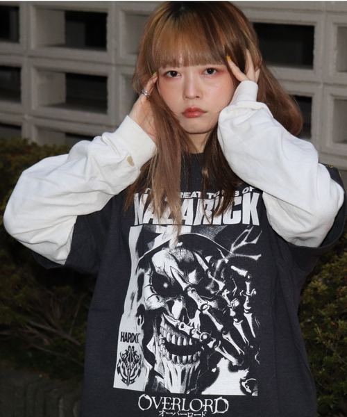 オーバーロード」（NAZARICKダークヘザーネイビー）（Tシャツ