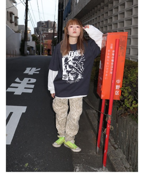 オーバーロード」（NAZARICKダークヘザーネイビー）（Tシャツ