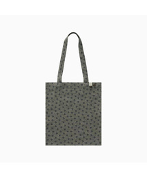 FLORAL COTTON ECO BAG, KHAKI