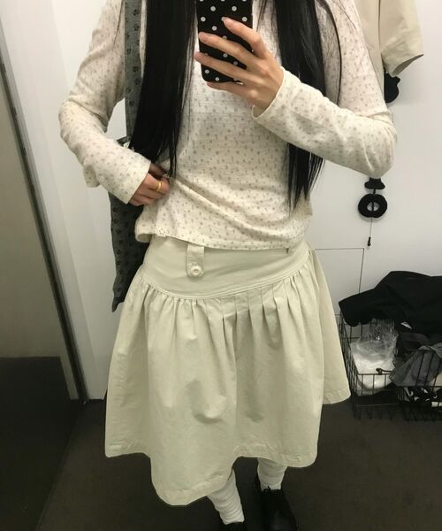 OHESHIO(オヘシオ)の「FLORAL COTTON ECO BAG, KHAKI(エコバッグ/サブバッグ・レディース・その他・FREE)」の11枚目の写真