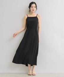 【一着で、何通りもの私に。】ウエストリボンフレアキャミワンピース