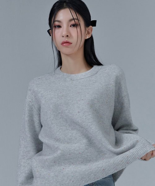 CHASECULT(チェイスカルト)の「レディース ネフ ラウンド セーター-CFRG5274D02(ニット/セーター・レディース・ライトグレー・85/90)」の5枚目の写真