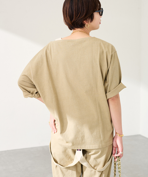 FRAMeWORK（フレームワーク）の「CHAMPION/チャンピオン 別注16S/1 JERESY nuance TEE（Tシャツ/カットソー・レディース・ネイビー/ベージュ・FREE）」の15枚目の写真