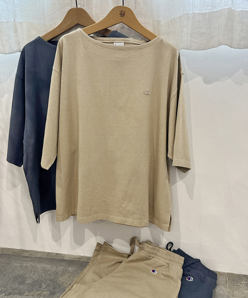 FRAMeWORK（フレームワーク）の「CHAMPION/チャンピオン 別注16S/1 JERESY nuance TEE（Tシャツ/カットソー・レディース・ネイビー/ベージュ・FREE）」の16枚目の写真