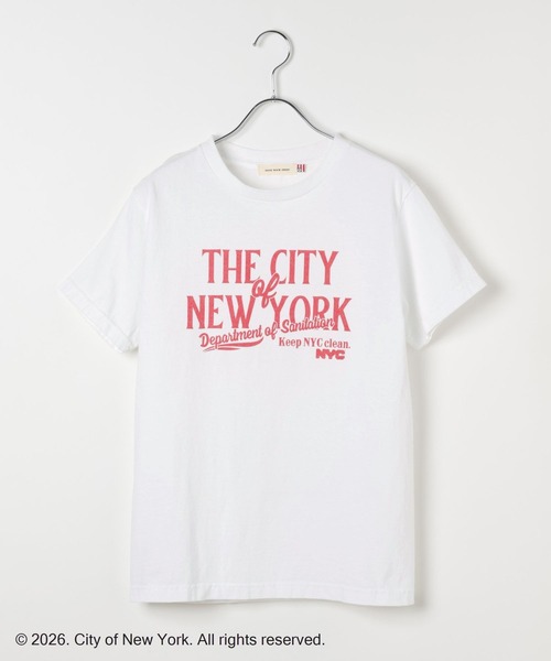 Andemiu(アンデミュウ)の「【NYC】ロゴTシャツ(Tシャツ/カットソー・レディース・ピンク/ブルー/オフホワイト・FREE)」の7枚目の写真