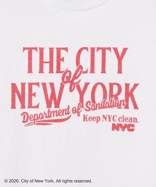 Andemiu(アンデミュウ)の「【NYC】ロゴTシャツ(Tシャツ/カットソー・レディース・ピンク/ブルー/オフホワイト・FREE)」の14枚目の写真
