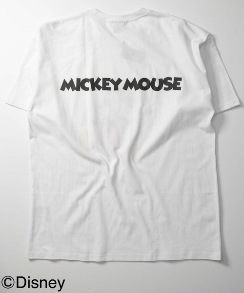 Disney(ディズニー)の「【Disney/MICKEY MOUSE 】ミッキープリント BIG T(Tシャツ/カットソー・メンズ・ダークグリーン/ベージュ/ネイビー/オフホワイト/杢グレー/チャコール/ホワイト系/グレー系・M/L/XL)」の15枚目の写真
