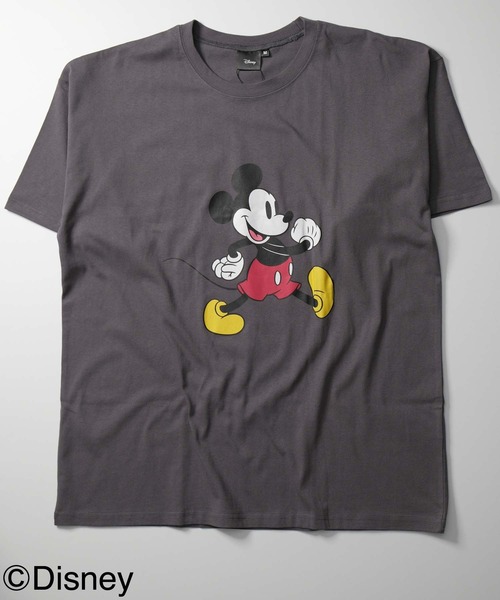 Disney(ディズニー)の「【Disney/MICKEY MOUSE 】ミッキープリント BIG T(Tシャツ/カットソー・メンズ・ダークグリーン/ベージュ/ネイビー/オフホワイト/杢グレー/チャコール/ホワイト系/グレー系・M/L/XL)」の13枚目の写真
