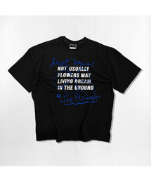 フラワーラインオーバーサイズ半袖Tシャツ4カラー