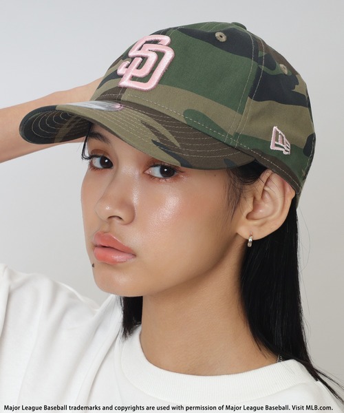 SPIRALGIRL(スパイラルガール)の「【NEW ERA】MLBロゴ総柄9TWENTYキャップ(キャップ・レディース・グリーン系その他2/レオパード・FREE)」の4枚目の写真