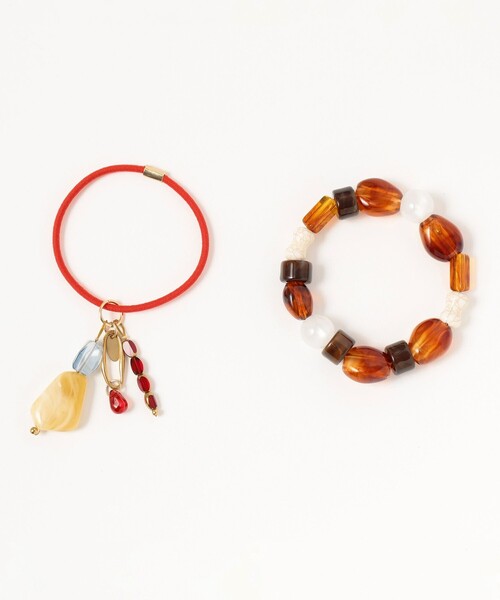 Ray BEAMS(レイビームス)の「LY / Nana hair tie(その他ヘアアクセサリー・レディース・グリーン/レッド・ONE SIZE)」の7枚目の写真