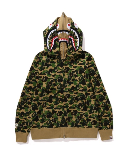 A BATHING APE(アベイシングエイプ)の「ABC CAMO DOUBLE SHARK FULL ZIP HOODIE(パーカー・メンズ・グリーン/ブルー/ピンク・SMALL/X-LARGE/MEDIUM/LARGE/XX-LARGE)」の2枚目の写真