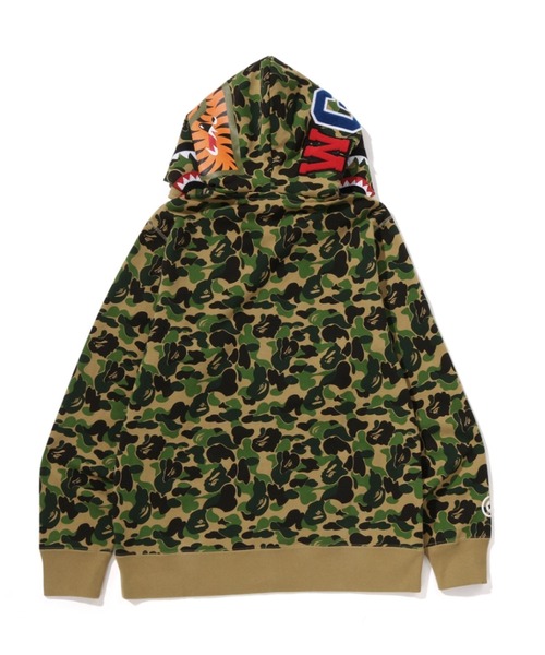 A BATHING APE(アベイシングエイプ)の「ABC CAMO DOUBLE SHARK FULL ZIP HOODIE(パーカー・メンズ・グリーン/ブルー/ピンク・SMALL/X-LARGE/MEDIUM/LARGE/XX-LARGE)」の10枚目の写真