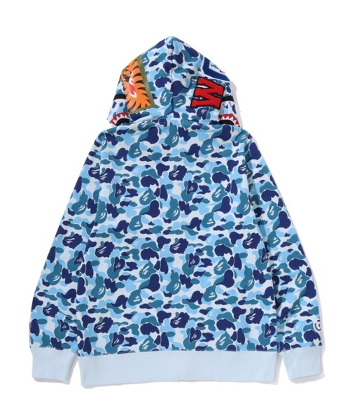 A BATHING APE(アベイシングエイプ)の「ABC CAMO DOUBLE SHARK FULL ZIP HOODIE(パーカー・メンズ・グリーン/ブルー/ピンク・SMALL/X-LARGE/MEDIUM/LARGE/XX-LARGE)」の11枚目の写真