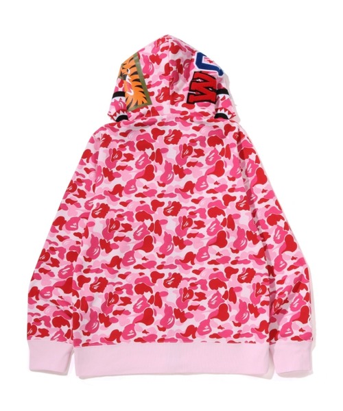 A BATHING APE(アベイシングエイプ)の「ABC CAMO DOUBLE SHARK FULL ZIP HOODIE(パーカー・メンズ・グリーン/ブルー/ピンク・SMALL/X-LARGE/MEDIUM/LARGE/XX-LARGE)」の12枚目の写真