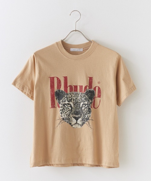 Chick(チック)の「Cheetah Print Compact T-Shirt / チーター プリント コンパクト Tシャツ ミニT チビT ヒョウ 豹 アニマル 動物 レディース メンズ 秋 秋服 2026年秋冬(Tシャツ/カットソー・レディース・ホワイト/ブラック/ベージュ・FREE)」の18枚目の写真