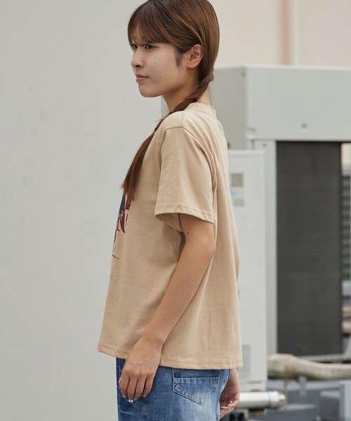 Chick(チック)の「Cheetah Print Compact T-Shirt / チーター プリント コンパクト Tシャツ ミニT チビT ヒョウ 豹 アニマル 動物 レディース メンズ 秋 秋服 2026年秋冬(Tシャツ/カットソー・レディース・ホワイト/ブラック/ベージュ・FREE)」の15枚目の写真