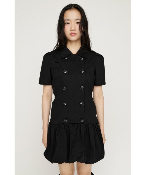 SLY(スライ)の「CUT BALLOON S/OP カットバルーンショートワンピース 夏服 秋服(ワンピース・レディース・ベージュ/グレー/ブラック・1/2)」の7枚目の写真