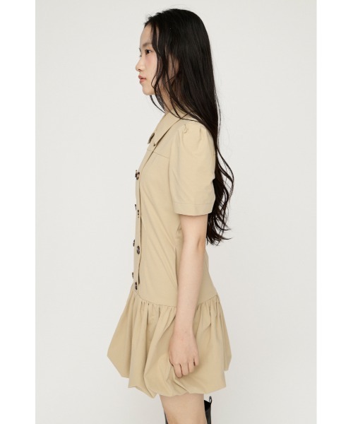 SLY(スライ)の「CUT BALLOON S/OP カットバルーンショートワンピース 夏服 秋服(ワンピース・レディース・ベージュ/グレー/ブラック・1/2)」の12枚目の写真