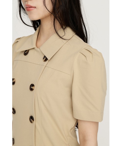 SLY(スライ)の「CUT BALLOON S/OP カットバルーンショートワンピース 夏服 秋服(ワンピース・レディース・ベージュ/グレー/ブラック・1/2)」の15枚目の写真