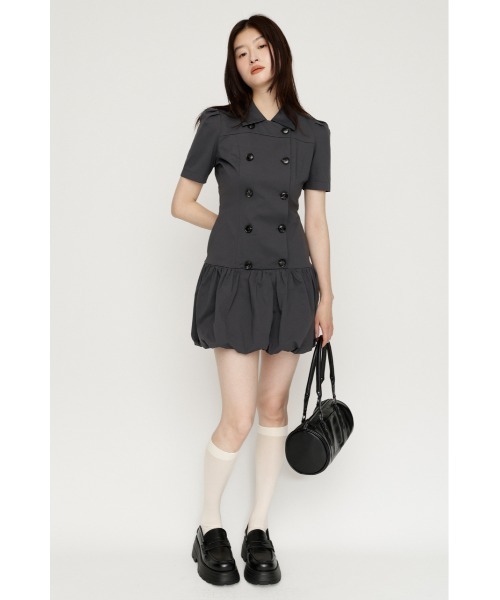 SLY(スライ)の「CUT BALLOON S/OP カットバルーンショートワンピース 夏服 秋服(ワンピース・レディース・ベージュ/グレー/ブラック・1/2)」の17枚目の写真