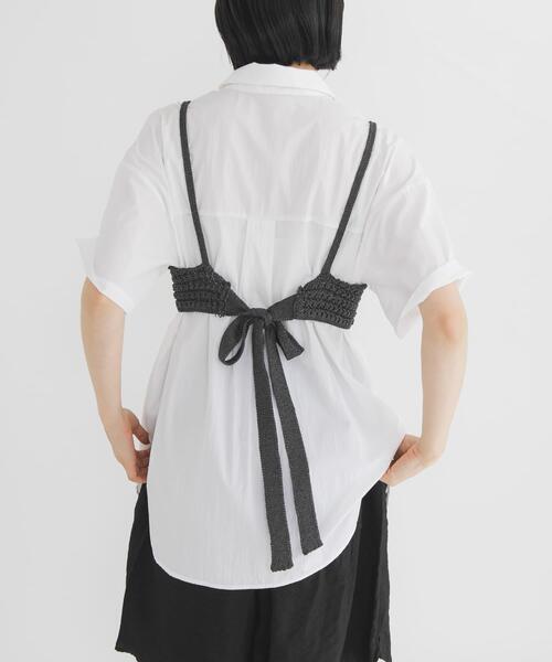 KBF(ケイビーエフ)の「ニットビスチェSETシャツ(シャツ/ブラウス・レディース・ホワイト系その他/ブルー系その他/ピンク系その他・ONE)」の6枚目の写真