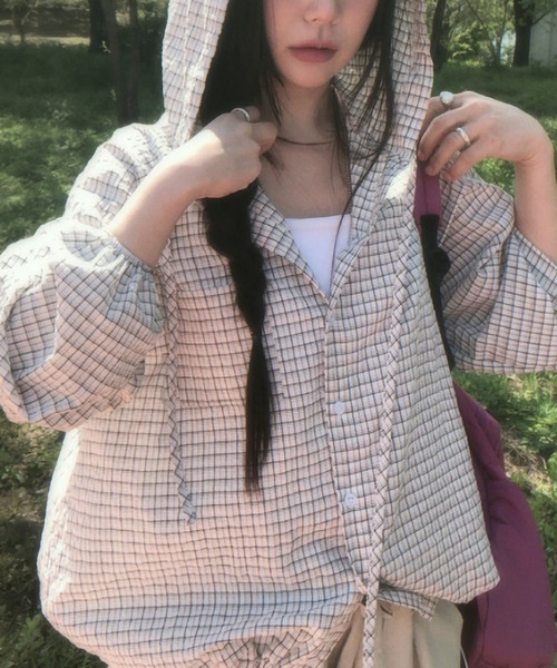 MAISON DE THERESE（メゾン ド テレーズ）の「冷感モダール カップ付き半袖ルームウェア（シャツ/ブラウス・レディース・White/Black・M）」の11枚目の写真