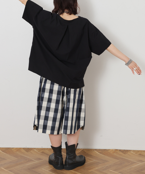 JOURNAL STANDARD LUXE(ジャーナルスタンダード ラックス)の「ブロードワッシャー プルブラウス(シャツ/ブラウス・レディース・ブラック/ホワイト・FREE)」の5枚目の写真