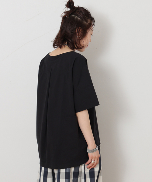 JOURNAL STANDARD LUXE(ジャーナルスタンダード ラックス)の「ブロードワッシャー プルブラウス(シャツ/ブラウス・レディース・ブラック/ホワイト・FREE)」の6枚目の写真