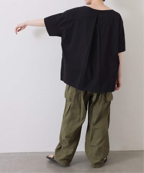 JOURNAL STANDARD LUXE(ジャーナルスタンダード ラックス)の「ブロードワッシャー プルブラウス(シャツ/ブラウス・レディース・ブラック/ホワイト・FREE)」の8枚目の写真