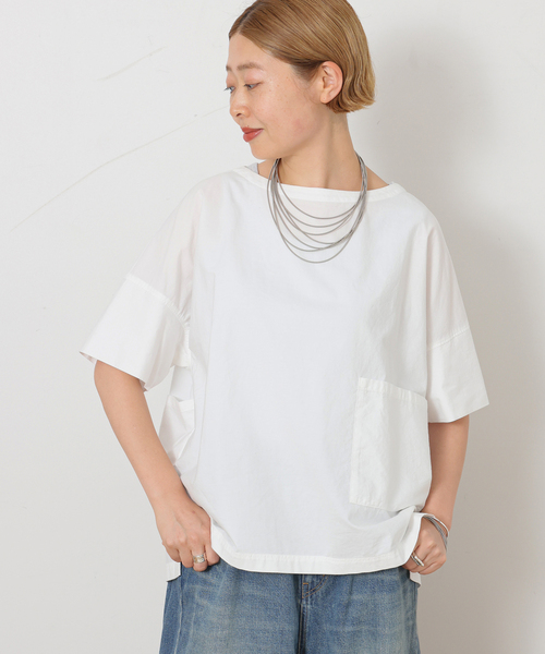 JOURNAL STANDARD LUXE(ジャーナルスタンダード ラックス)の「ブロードワッシャー プルブラウス(シャツ/ブラウス・レディース・ブラック/ホワイト・FREE)」の13枚目の写真