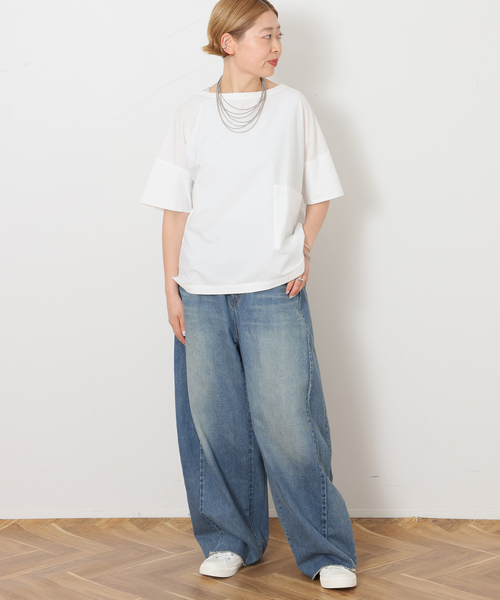 JOURNAL STANDARD LUXE(ジャーナルスタンダード ラックス)の「ブロードワッシャー プルブラウス(シャツ/ブラウス・レディース・ブラック/ホワイト・FREE)」の14枚目の写真