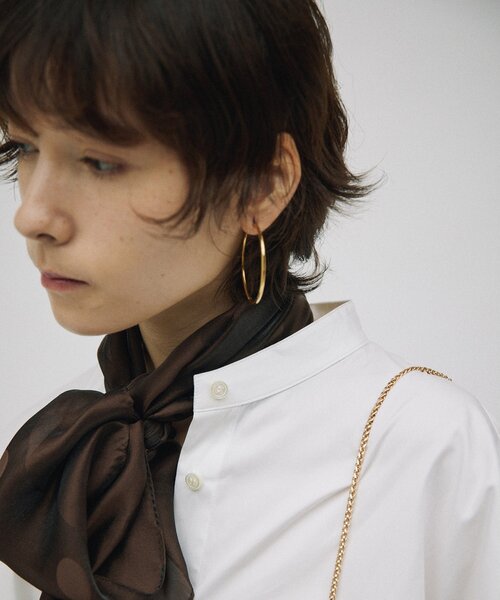 Whim Gazette(ウィムガゼット)の「【Hoaw.】ラージフープピアス(ピアス(両耳用)・レディース・シルバー/ゴールド・FREE)」の3枚目の写真