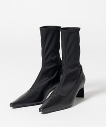 PRANK PROJECT | 【2026Autumn Pre-Order】ファブリックコンビストレッチショートブーツ / Fabric Combination Stretch Short Boots(ブーツ)