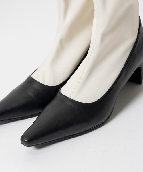 PRANK PROJECT(プランクプロジェクト)の「【2026Autumn Pre-Order】ファブリックコンビストレッチショートブーツ / Fabric Combination Stretch Short Boots(ブーツ・レディース・ブラック/マルチ・38/37/36)」の12枚目の写真