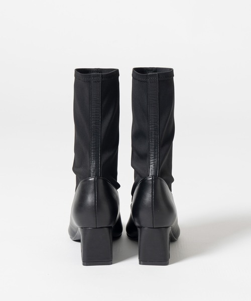 PRANK PROJECT(プランクプロジェクト)の「【2026Autumn Pre-Order】ファブリックコンビストレッチショートブーツ / Fabric Combination Stretch Short Boots(ブーツ・レディース・ブラック/マルチ・38/37/36)」の15枚目の写真