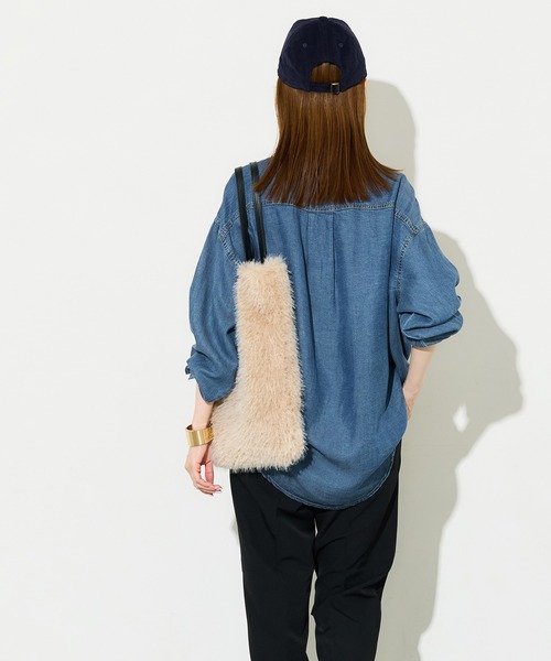 coca(coca)(コカ)の「ファートートバッグ(トートバッグ・レディース・ベージュ・ONE SIZE)」の4枚目の写真