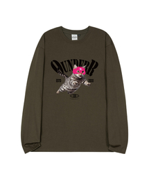 ジャンプキャット_オーバーサイズ_ロングスリーブ [カーキ]