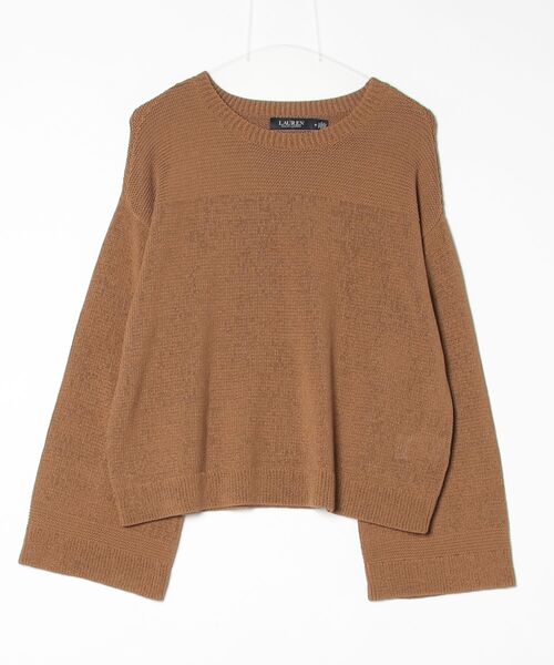LAUREN RALPH LAUREN(ローレン ラルフ ローレン)の「コットンブレンド クルーネック セーター(ニット/セーター・レディース・ブラウン・S/M/XS)」の7枚目の写真