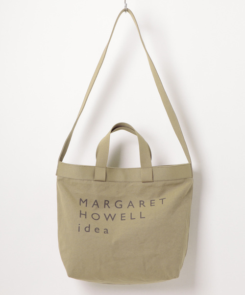 未使用 マーガレットハウエル idea 綿麻 クランボーントートバッグ ベージュ MARGARET HOWELL idea(マーガレット・ハウエル アイデア) キーレイ