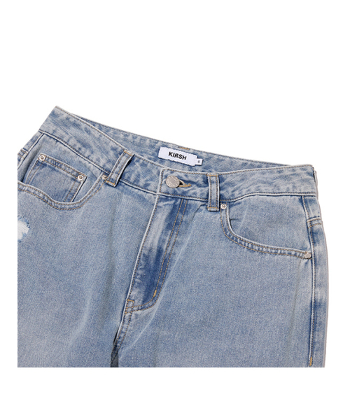 KIRSH（キルシー）の「ディストレスドスリムフィットデニムパンツ[ライトブルー]（デニムパンツ・レディース・その他・MEDIUM/SMALL）」の5枚目の写真