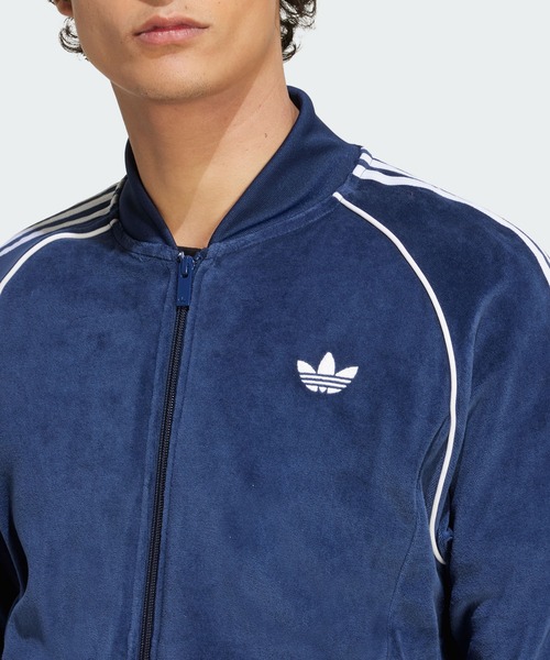 adidas(アディダス)の「SST アディカラー ベロア トラックトップ / ジャージ / トラックジャケット / アディダスオリジナルス adidas Originals(ジャージ・メンズ・ブルー・XX-LARGE/MEDIUM/LARGE/3XL/XX-SMALL/X-SMALL/X-LARGE/SMALL)」の7枚目の写真