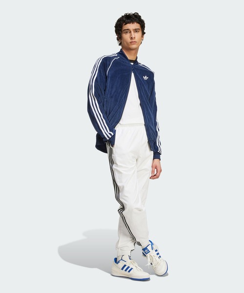 adidas(アディダス)の「SST アディカラー ベロア トラックトップ / ジャージ / トラックジャケット / アディダスオリジナルス adidas Originals(ジャージ・メンズ・ブルー・XX-LARGE/MEDIUM/LARGE/3XL/XX-SMALL/X-SMALL/X-LARGE/SMALL)」の6枚目の写真