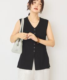 リブVネックベスト