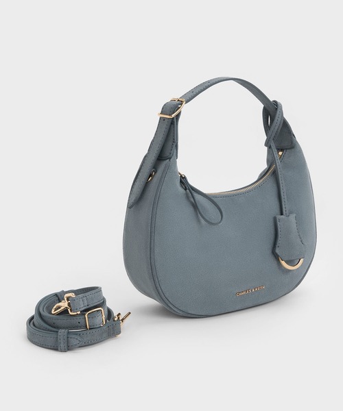 CHARLES & KEITH(チャールズ & キース)の「Vega ベガ ホーボーバッグ(ショルダーバッグ・レディース・ダークブラウン系5/ブルー系その他7・S)」の12枚目の写真