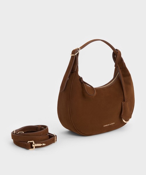 CHARLES & KEITH(チャールズ & キース)の「Vega ベガ ホーボーバッグ(ショルダーバッグ・レディース・ダークブラウン系5/ブルー系その他7・S)」の9枚目の写真