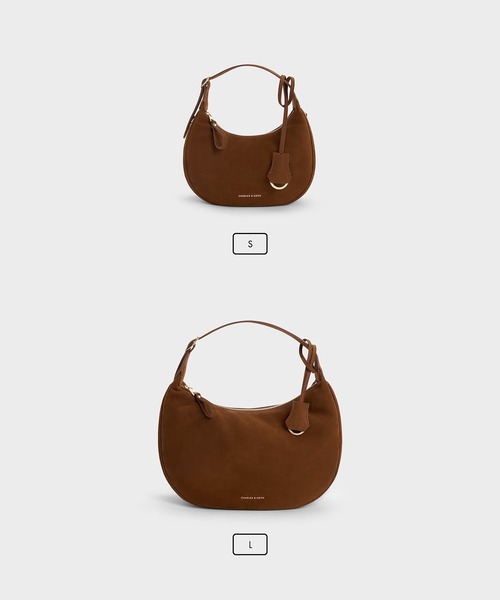 CHARLES & KEITH(チャールズ & キース)の「Vega ベガ ホーボーバッグ(ショルダーバッグ・レディース・ダークブラウン系5/ブルー系その他7・S)」の3枚目の写真