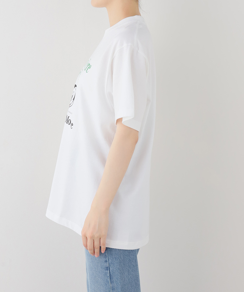 ＋81BRANCA（ハチイチブランカ）の「+81 BRANCA/ハチイチブランカ  Mickey Tee +81B-25SS-CL4A（Tシャツ/カットソー・レディース・チャコールグレー/ホワイト・FREE）」の3枚目の写真