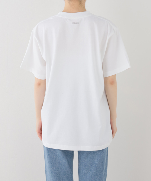 ＋81BRANCA（ハチイチブランカ）の「+81 BRANCA/ハチイチブランカ  Mickey Tee +81B-25SS-CL4A（Tシャツ/カットソー・レディース・チャコールグレー/ホワイト・FREE）」の4枚目の写真